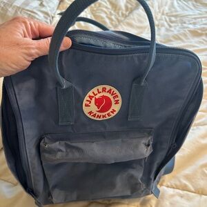 Fjallraven Blue Backpack Iconic Design